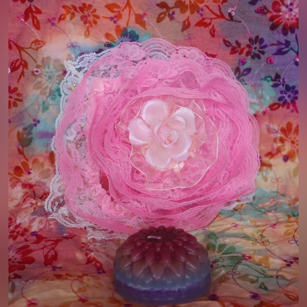 Hand Crafted Cherry Blossom &Rose Scented Pillow&Gypsy BottleSet - Picture 10 of 14